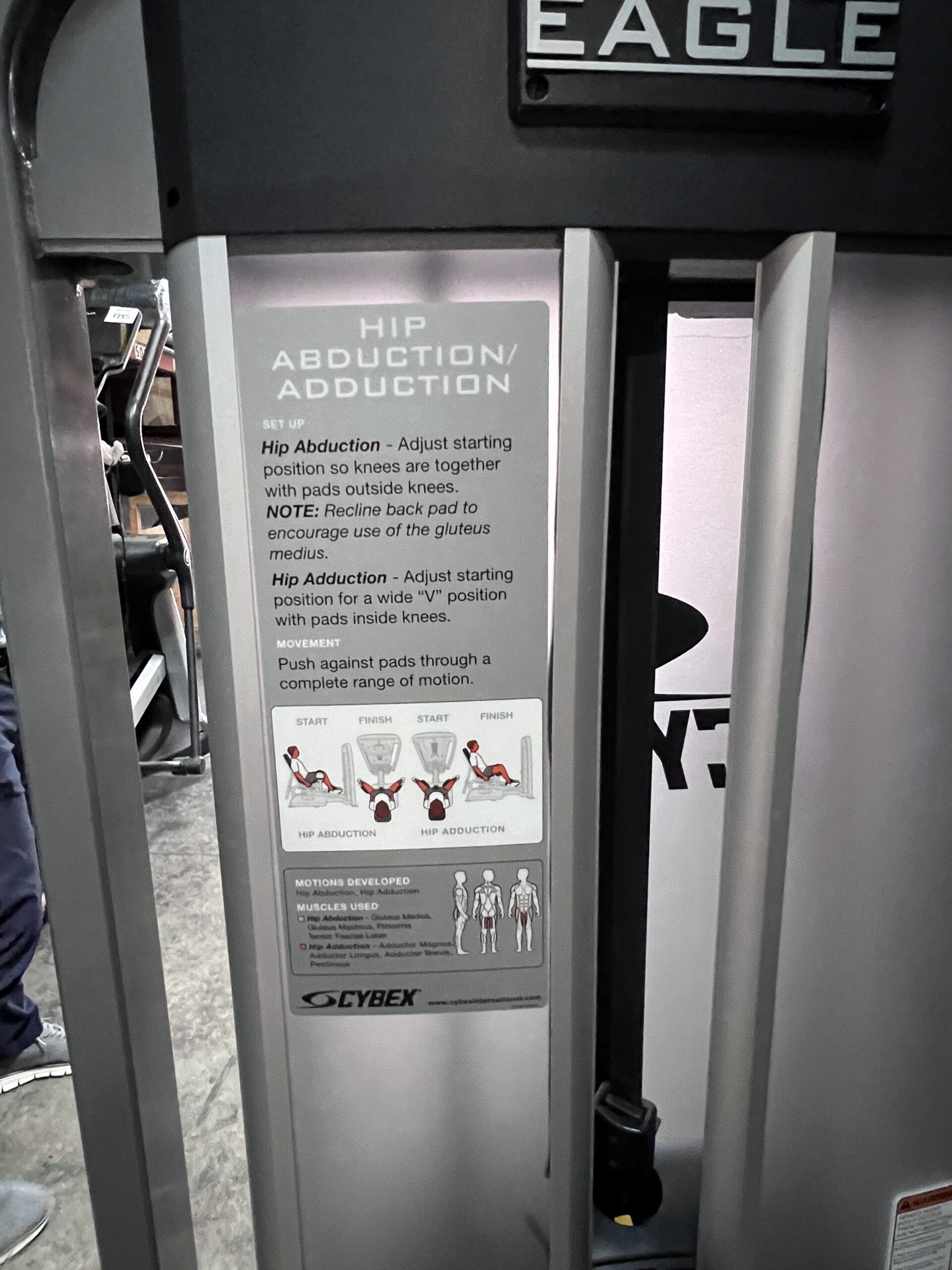Cybex Eagle Hip Abduction/Adduction Model #11181