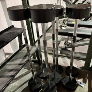 JADE Round Head Steel Fixed Barbells Set