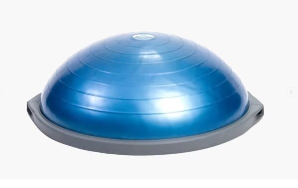 Evolving from the same principles as David Weck’s original groundbreaking BOSU® balance trainer, the current BOSU Pro Balance Trainer and BOSU Ballast Ball are superior cardio tools for developing midline strength and stability, as well as balance and coordination. Improvements in these under-developed skill sets can pay huge dividends for athletes training in any discipline. BOSU manufacturer Hedstrom Fitness has continued to make these products adhering to strict environmental safety standards. See Also: The BOSU NexGen Pro Balance Trainer, sold separately. BOSU® Ball Professional: Half-round ball (diameter 65cm) challenges the entire body with integrated, multi-joint movements requiring muscle groups to simultaneously work together. Patented non-slip, dually over-molded base meant to withstand continual daily gym usage. Latex-free, burst-resistant material 1 year limited warranty Color: Blue Black dually over-molded platform for extra strength Smooth, non-skid, non-marking base Holds up to 159 kg (350 lbs.) Weight: 9 kg (19 lbs.) Diameter: 65 cm Height: 25.4 cm (10”) when fully inflated BOSU® Ballast® Ball: Unique exercise ball with 6-sided surface for proper alignment and positioning + 2.5 LBS of multi-dimensional load (ballast) to keep it from wandering during your workout. Constructed from high-quality, burst-resistant material. With the BOSU® Ballast® Ball, individuals can perform exercise progressions and dynamic drills that aren't possible on a regular stability ball. High-quality, latex-free, burst-resistant material 1 year limited warranty Available in translucent light blue Holds up to 136 kg (300 lbs.) Diameter: Inflate between 55 cm and 65 cm Weight: 2.95 kg (6.5 LBS)
