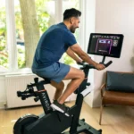 Aviron Fit stationary indoor bike comes with a 22" HD touchscreen that enables you to access thousands of workouts from the most diverse workout library on the market.