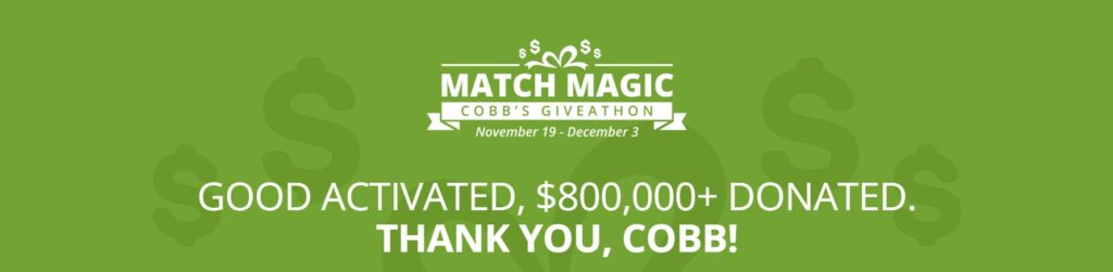 Match Magic: Cobb Community Foundation Raises $808,000 for Local Nonprofits