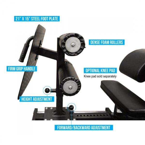 • 33.7501° N, 84.3885° W Atlanta, GA , Get RXD GHD Glute Hamstring Developer Machine, Linear Bearing GHD: Glute Ham Developer for exercises like Glute-ham raises, Sit-ups, Hip and lower back extensions, Russian twists, Nordic curls