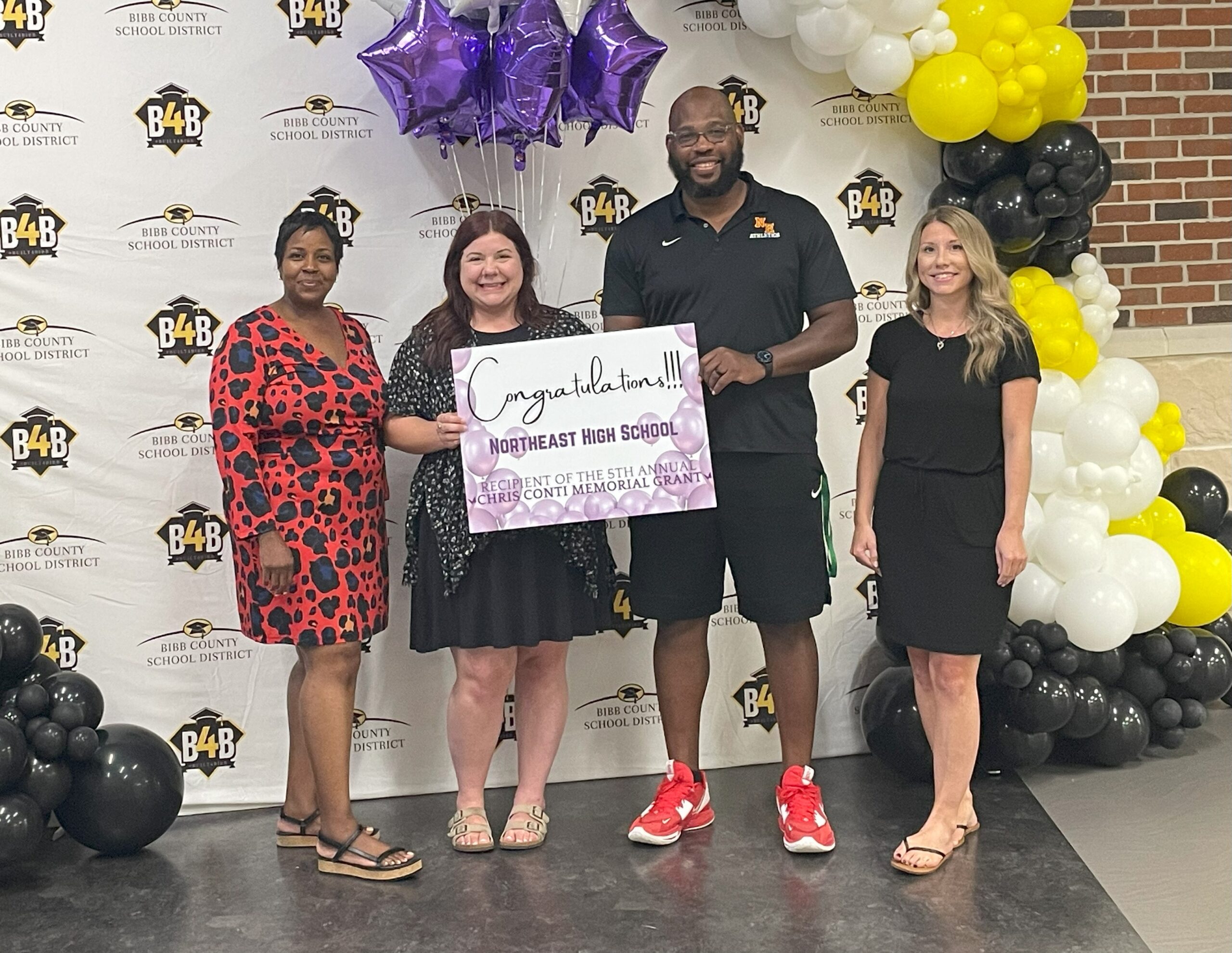 5th annual CCMG Chris Conti Memorial Grant recipient for 2024 is Northeast High School - 1646 Upper River Road, Macon, GA 31211 received a free gym from Innovative Fitness 30152