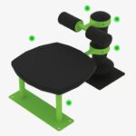 Nordic Hamstring Station Pro A device for the specific development of the hamstring muscles. It can be used to strengthen the hamstrings in a targeted way or to focus on them during rehabilitation with a gradual load. outdoor fitness equipment from Innovative Fitness 770.218.9390