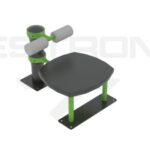 Nordic Hamstring Station Pro A device for the specific development of the hamstring muscles. It can be used to strengthen the hamstrings in a targeted way or to focus on them during rehabilitation with a gradual load. outdoor fitness equipment from Innovative Fitness 770.218.9390