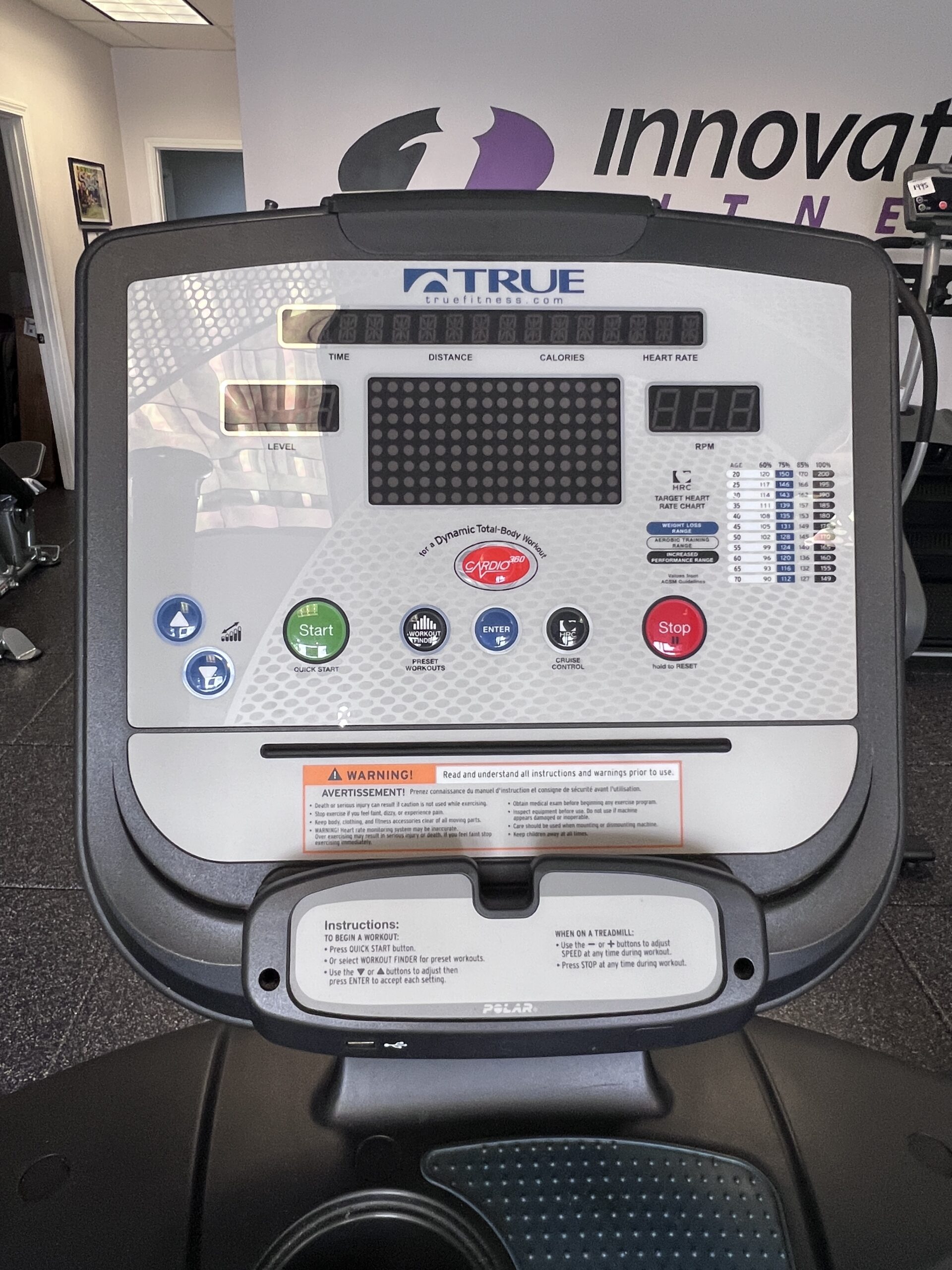 True CS400 Elliptical w/Emerge LED Console for sale Innovative fitness in Kennesaw, GA 770.218.9390