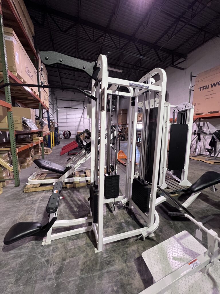 Pro Maxima Raptor Multi-Station Gym 3 Stations-CM-752 Hi Lat Pull, CM-730 Adjustable Cable Column, CM-725 Seated Cable Row