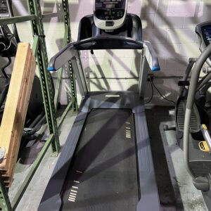 The contemporary, thoughtful design of the new TRM 835 delivers exercisers unparalleled feel and quiet operation while facility operators experience optimal performance and durability. The Active Status Light alerts facility staff at a glance to the operating status of their treadmills. Features Ground Effects Impact Control System: New and improved progressive shock absorption system that absorbs high-impact movements and supports a solid and controlled push off. Ground Effects Technology: Yes Integrated Footplant Technology: Fully complements exercisers natural running stride, reducing joint stress and fatigue. Motor: IFT-Drive controller works with a new, high efficiency 4 HP AC motor that delivers improved performance and a smooth, natural feel. Deck and Belt: Seigling E8 multi-ply polyester belt with optimized lubrication integrated into the material, exclusive to Precor. The running belt is combined with a pre-waxed deck that offers added lubrication especially during the initial break-in period of the treadmill. The combination of the exclusive optimized running belt with pre-waxed deck yields a long lasting system. However, when the running belt does need to be replaced and the deck flipped, this service can be completed in less than 20 minutes. The deck is mounted to the GFX system independent of the frame resulting in a stable, quieter treadmill. Reversible Deck: Yes Elevation System: Elevation system generates up to 1000 lbs of thrust and operated in compression for reliable operation. Rollers: Steel tapered rollers keep the belt centered to reduce maintenance and noise. Frame: New frame design results in an ultra-stable console, solid feel, and quiet operation. Water Bottle and Accessories Holder: Dual holders with rubber over mold cradles exercisers water bottle to keep it stable. Accessory tray securely supports exercisers cell phone, keeping it front and center, along with ample room for keys, membership card, etc. Emergency Stop: Safety clip and lanyard attached to the stop switch to immediately turn off power bringing the treadmill to a stop. The lanyard and safety clip can be conveniently attached to a thoughtful tab located underneath the front handrail. Auto Stop: Yes Power-Factor Correction: Yes Transport Wheels: Yes Console Type: LED QuickStart: Yes Motion Controls: Yes Numeric Keypad: Yes Units Selection: Metric or U.S. Standard Preset Programs: 25 programs accessed directly by 6 buttons: Manual, Interval, 1:1, 1:2, 1:3, Custom Interval, Heart Rate, Basic HRC, Custom Weight Loss HRC, Weight Loss HRC, Weight Loss, 1 Aerobic, 2 Aerobic, Variety, Random, 1 Cross Country , 2 Cross Country , 1 Gluteal, 2 Gluteal , 1 Custom, 2 Custom, Performance, Track, 5K, Gerkin Fitness Test, USAF PRT, Navy PRT, Army PFT, USMC PFT, Federal Law Enf. PEB, WFI Firefighter Test Console Language(s): Dutch, English, French, German, Italian, Romanized, Russian, Spanish Maximum Pause Time (Pause): 120 seconds Electronic Readouts: Speed, Incline, Distance, Pace, Average Speed, Calories, Heart Rate, Time Elapsed, Time Remaining, % Complete, Time in, Zone, Segment Time, Cals/min, Cals/hr, Watts, METS, Target HR, Average HR, Elevation Gain, Workout Summary Maximum Workout Time: unlimited Touch: Touch heart rate sensors located on fixed handlebars for increased accuracy and ease-of-use by users of all sizes. Telemetry: Equipped for heart rate telemetry reading using a chest strap. Reading Rack: Integrated CSAFE Ready: Yes Diagnostics: Ability to set club parameters, e.g. limit exercise time, set default language and pause time. Speed Range: .5 – 16 mph / .8 – 25.5 km/h Decline / Incline Range: -3% decline to 15% incline in 0.5% increments Running Surface (L X W): 60 L x 22 W inches / 153 L x 56 W cm Step-up Height: 9.5 inches / 24 cm Roller Diameter (inches / cm): 3.5 inches / 8.9 cm Power Cord Management: ICE 320-C19 inlet supporting Schuko and BSI plugs Handrail Length (inches / cm): 24 inches / 61 cm Height with PVS: 78 inches / 198 cm Equipment: Powered Personal Viewing Screen (PVS): Powered U.S. & Canada 120 VAC: Dedicated 120V/20A circuit with 5-20R NEMA receptacle U.S. & Canada 240 VAC: Dedicated 220V- 240V/20A circuit with 6-20R NEMA receptacle International 240 VAC : IEC 320-C19 inlet supporting applicable country-specific power cord Cord Length: 12 ft / 3.7 m TECH SPECS – Max User Weight: 400 lbs (181.5 kg) Weight: 420 lbs (190.5 kg) Dimensions: 83″ L x 35″ W x 62″ H / (211 x 89 x 157.5 cm)