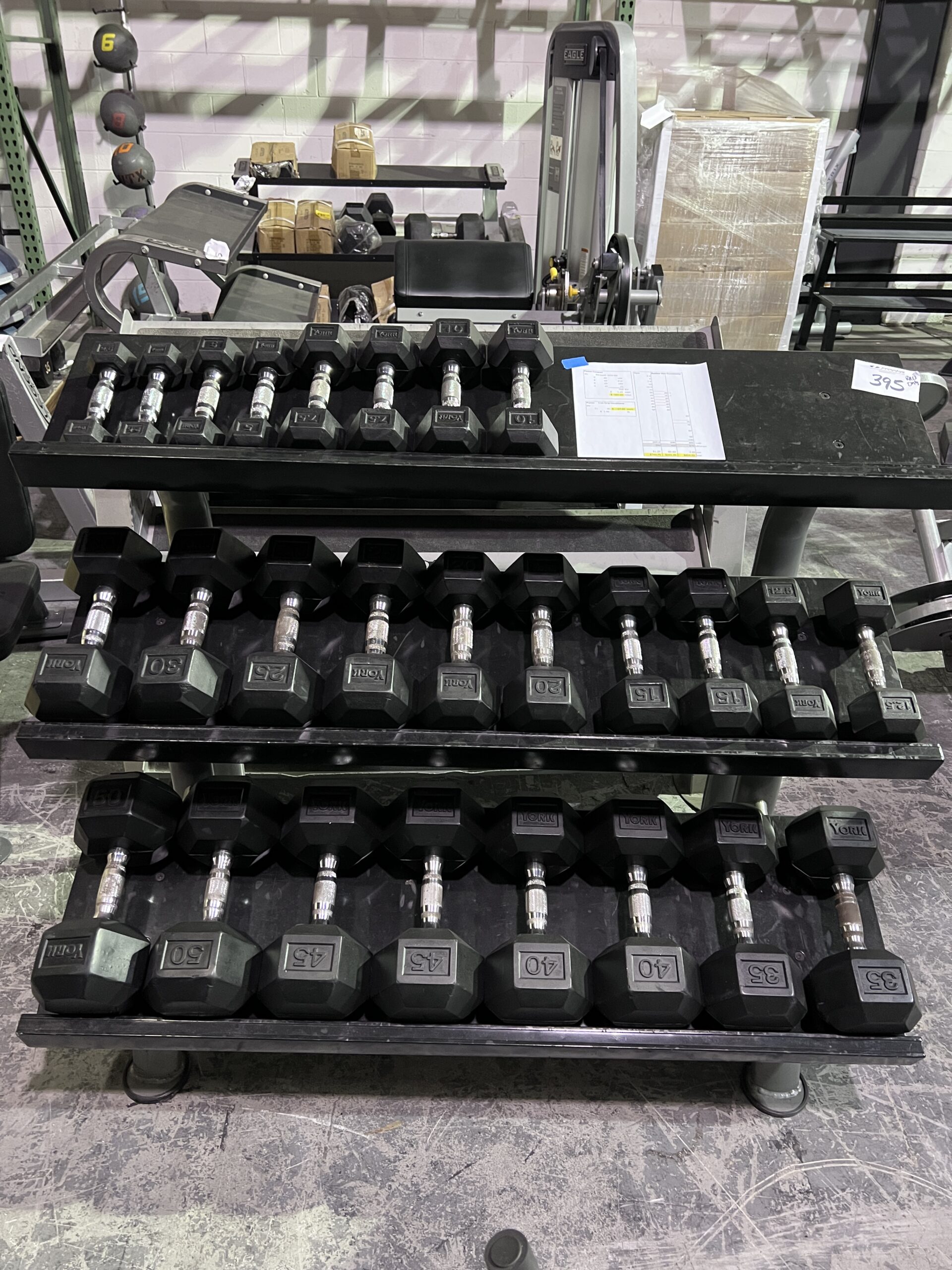 York Rubber Hex Dumbbell features durable rubber-covered heads for increased safety and comfort.