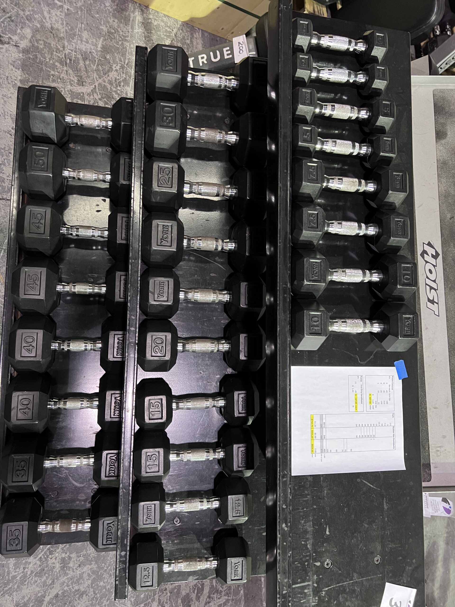 York Rubber Hex Dumbbell features durable rubber-covered heads for increased safety and comfort.