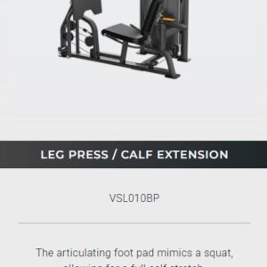 The Precor Vitality™ Series Selectorized Line provides a compact, value-priced conditioning circuit that fits the space and budget requirements for a wide range of facilities, from hospitality to multi-family residential to community centers. New contemporary styling allows you to enhance the Vitality Selectorized strength training experience with pieces from Vitality Benches & Racks and Resolute Strength™ Selectorized. 6 PIECE CURCUIT Includes BICEPS CURL / TRICEPS EXTENSION MULTI-PRESS PULLDOWN / SEATED ROW PULLDOWN LEG CURL / LEG EXTENSION LEG PRESS / CALF EXTENSION Precor Vitality™ Series Selectorized Line (5 Pieces)