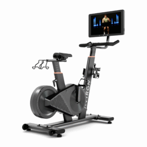 Aviron Fit stationary indoor bike comes with a 22" HD touchscreen that enables you to access thousands of workouts from the most diverse workout library on the market.