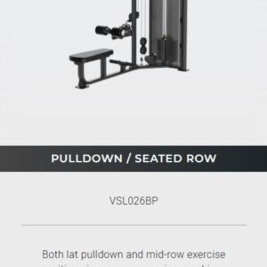 The Precor Vitality™ Series Selectorized Line provides a compact, value-priced conditioning circuit that fits the space and budget requirements for a wide range of facilities, from hospitality to multi-family residential to community centers. New contemporary styling allows you to enhance the Vitality Selectorized strength training experience with pieces from Vitality Benches & Racks and Resolute Strength™ Selectorized. 6 PIECE CURCUIT Includes BICEPS CURL / TRICEPS EXTENSION MULTI-PRESS PULLDOWN / SEATED ROW PULLDOWN LEG CURL / LEG EXTENSION LEG PRESS / CALF EXTENSION Precor Vitality™ Series Selectorized Line (5 Pieces)