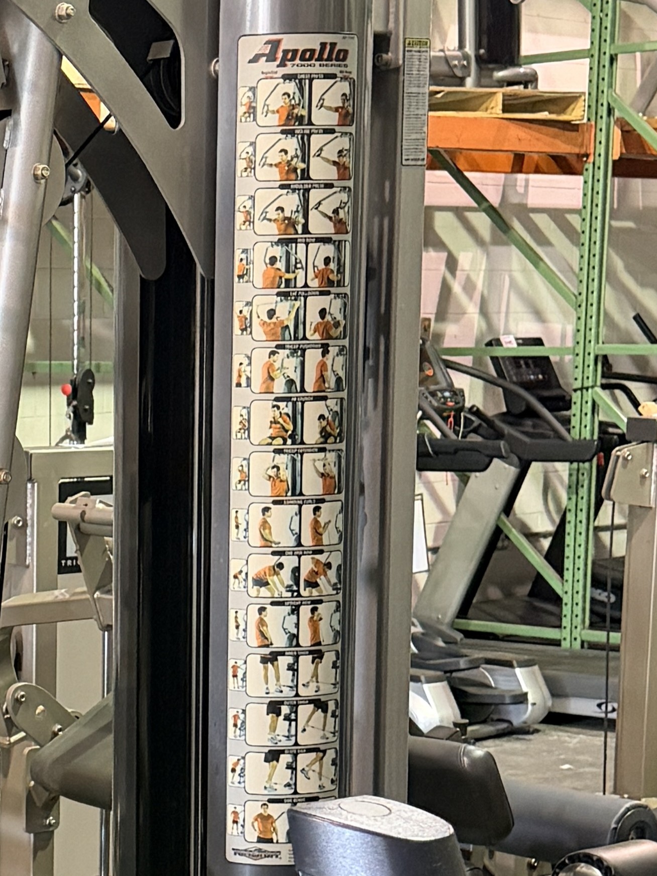 Tuff Stuff Apollo Multi Press -Lat Pulldown/Mid Row Vertical Multi-Press, Chest Row, Bi, Ab Crunch Selectorized