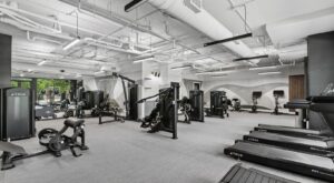 New fitness center at Connect Decatur providing residents with a complete wellness experience through expert design and installation by Innovative Fitness, Kennesaw, Georgia.