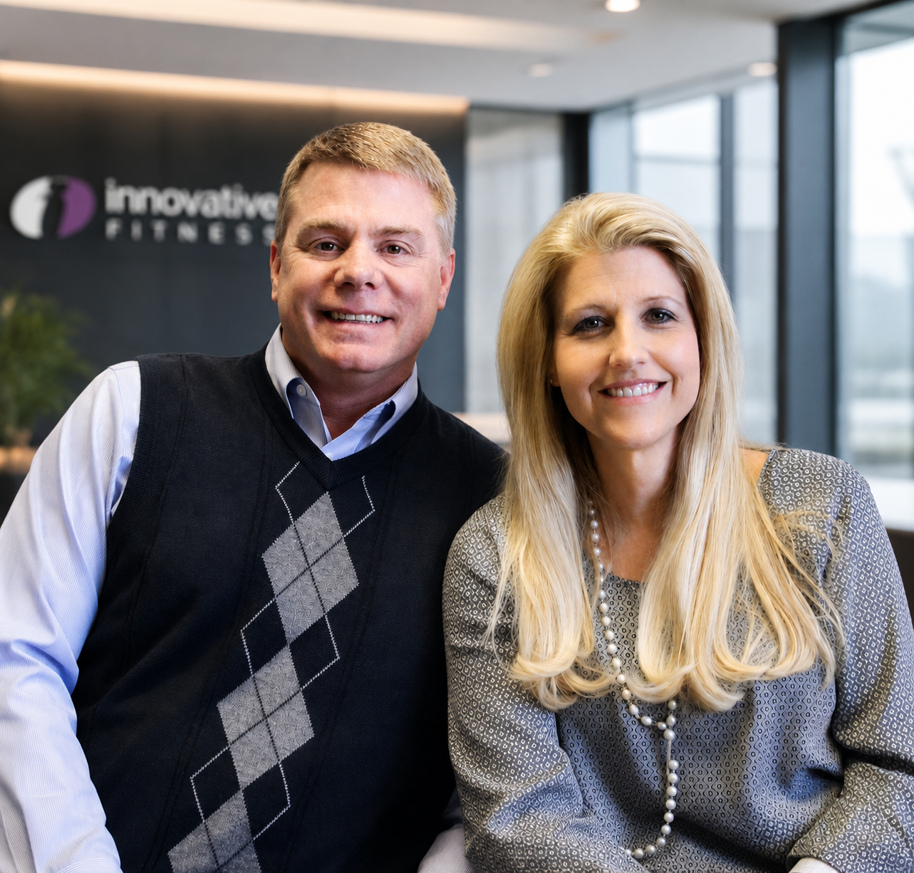 Chris and Melissa Conti, co-founders of Innovative Fitness, established in 2000.