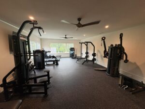 New residential home gym installed by Innovative Fitness, showcasing modern exercise equipment in a bright, welcoming space.