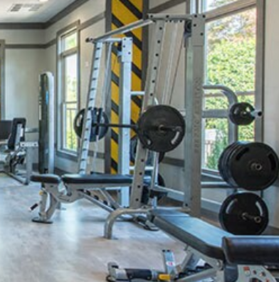 HOIST CF-3753 7-Degree Smith Machine at Innovative Fitness in Kennesaw, GA, designed for commercial gym strength training and guided barbell exercises.